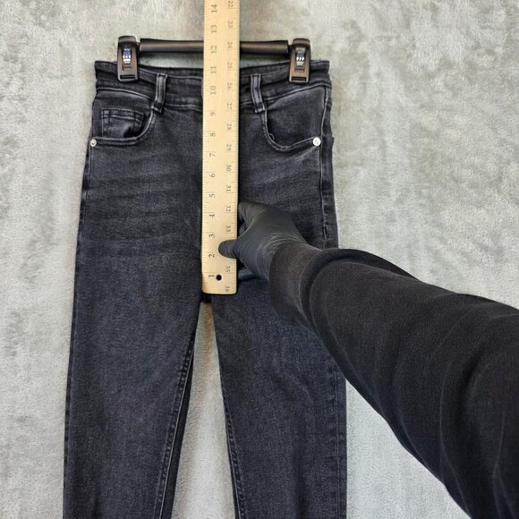 Zara Jeans Womens Size 2 Charcoal Gray Skinny High Rise Join Life Stretch Denim - Picture 3 of 10